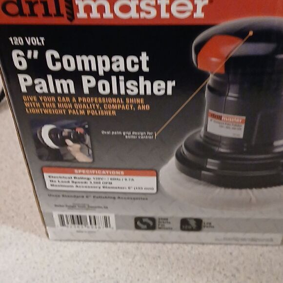 DRILL MASTER 6" COMPACT PALM POLISHER NIB - Picture 8 of 10